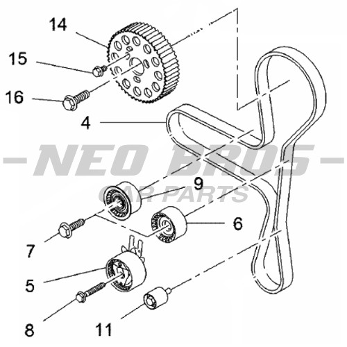 Insignia timing outlet belt